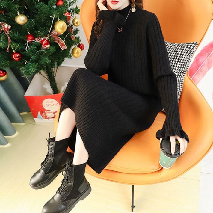 루나걸 페이쥬 폴라 니트 롱원피스