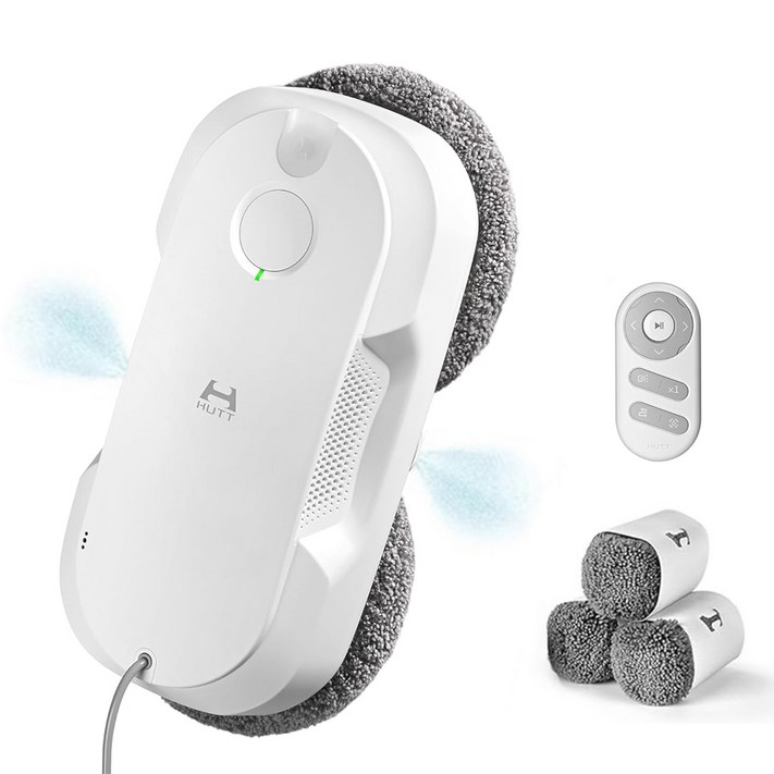 HUTT 창문 로봇청소기 자동 분수 초강흡입력 리필걸레세트