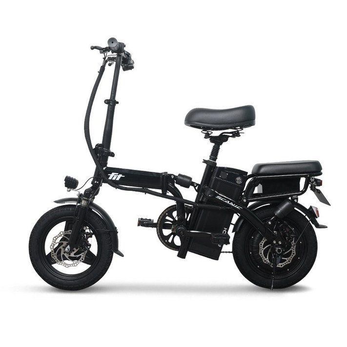 스카닉 핏 FIT 48V 접이식 14인치 출퇴근 미니벨로 PAS 스로틀 전동 전기자전거