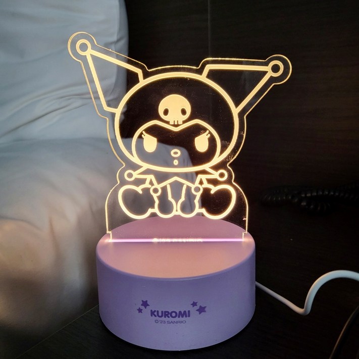 산리오 캐릭터즈 아크릴 무드등 조명 USB 타입