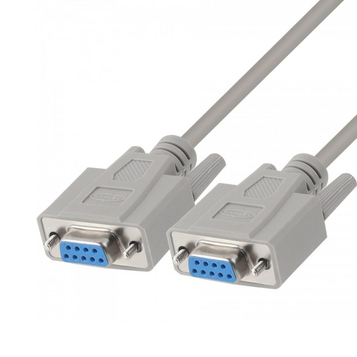 넷메이트 RS232 9핀 시리얼 케이블 1m NULL MODEM NMCSFF10