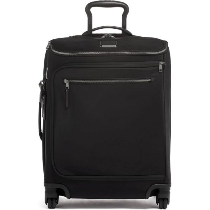 투미  보야지르 레거 4륜 러기지 여성용 가볍고 넓고 세련된 실루엣, 내구성이 뛰어난 프리미엄 여행 가방 블랙  건메탈