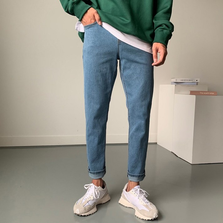 남성용 데일리 스판 청바지 빅사이즈 밴딩 데님 팬츠 남성용 데일리 스판 청바지 빅사이즈 밴딩 데님 팬츠