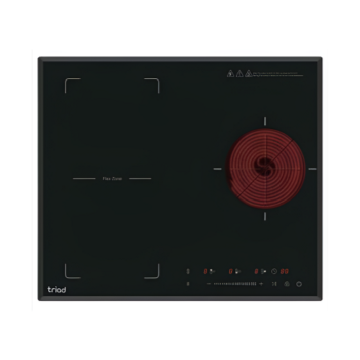 트라이애드 하이브리드 인덕션 3구 전기레인지 매립형, 빌트인, TIH320