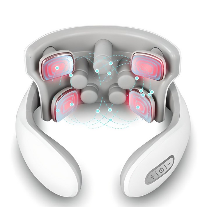 넥슬림 EMS 저주파 온열 목 마사지기 무선 안마기