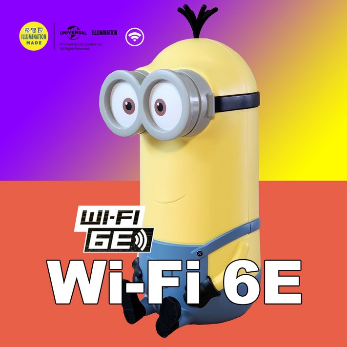 케빈 미니언즈공유기 와이파이 WiFi 6E AXE5400, 1개