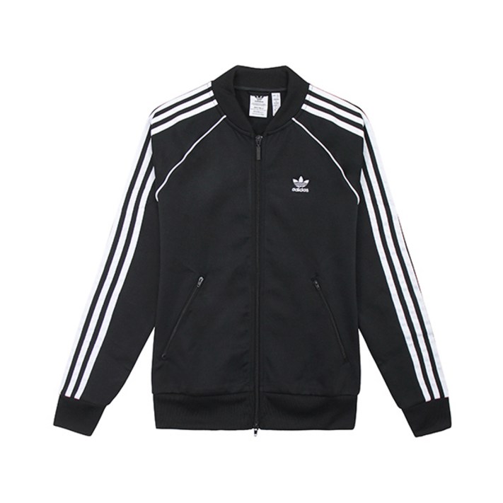 아디다스 아디다스 오리지널 슈퍼스타 트랙탑 PB 블랙 여자 트레이닝 풀집 긴팔 GD2374