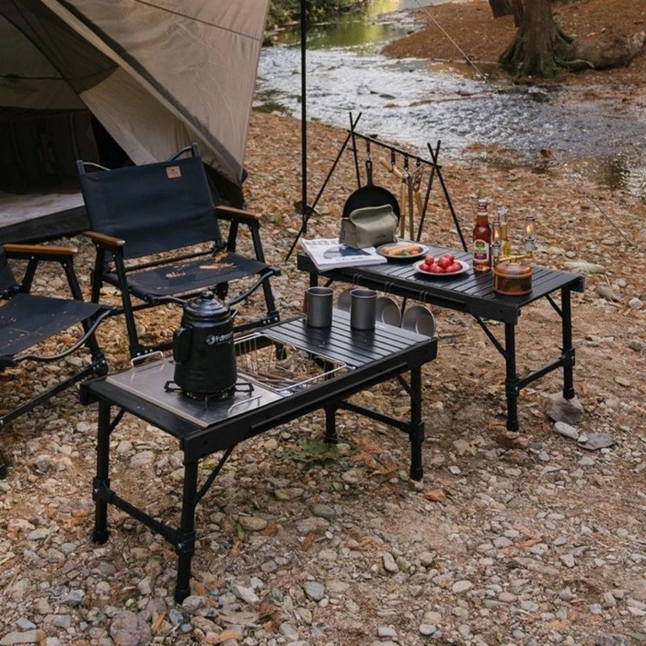 네이처하이크 IGT 올블랙 접이식 테이블 NH21JU011