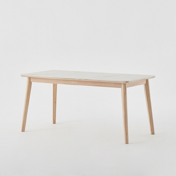 한샘 도노 내추럴 세라믹 와이드4인 식탁 의자미포함