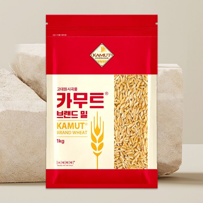 고대곡물 정품 카무트쌀, 1kg, 3개 고대곡물 정품 카무트쌀, 1kg, 3개