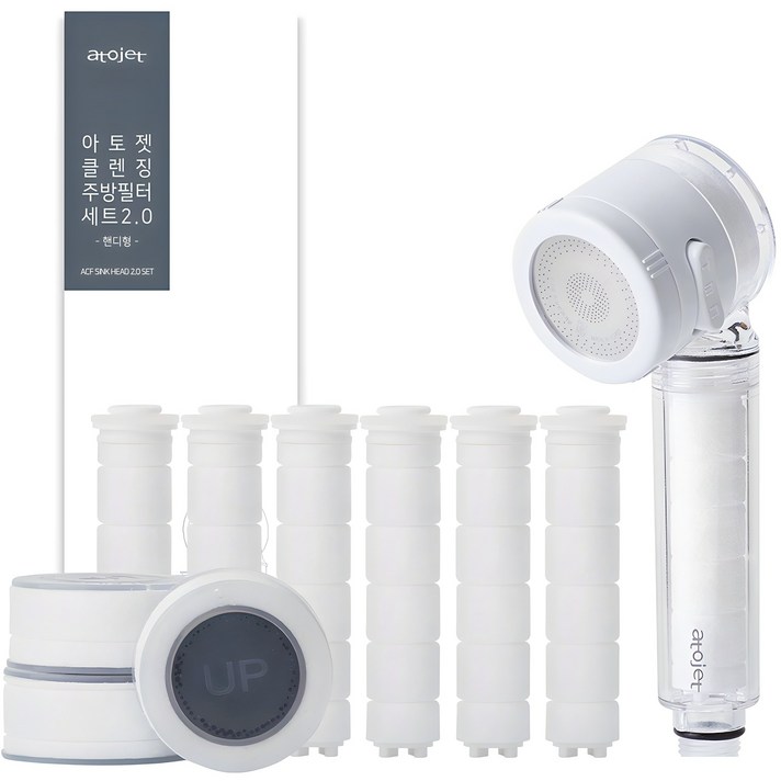아토젯 클렌징 주방 핸디형  헤드필터 3p  바디필터 6p, 1개