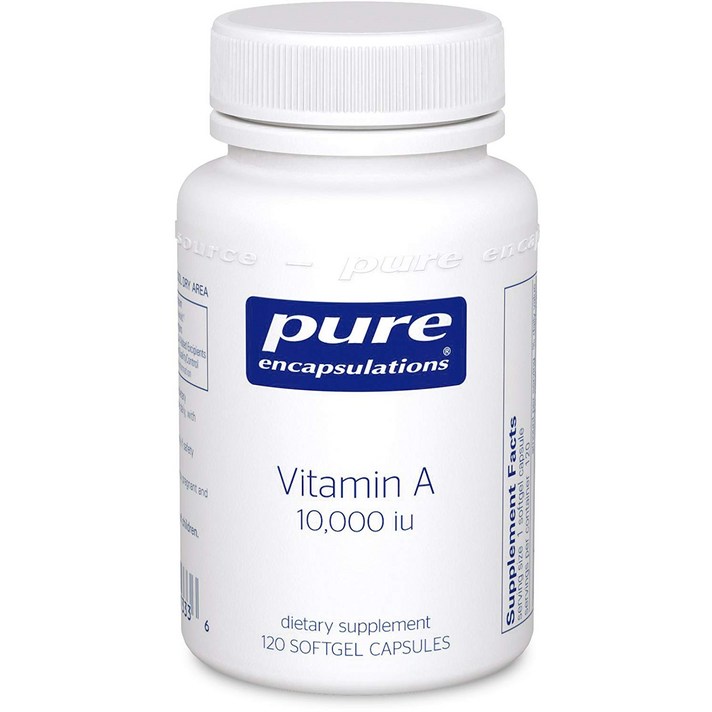 퓨어인캡슐레이션 비타민 A 10000IU 소프트젤 캡슐, 120개입, 1개