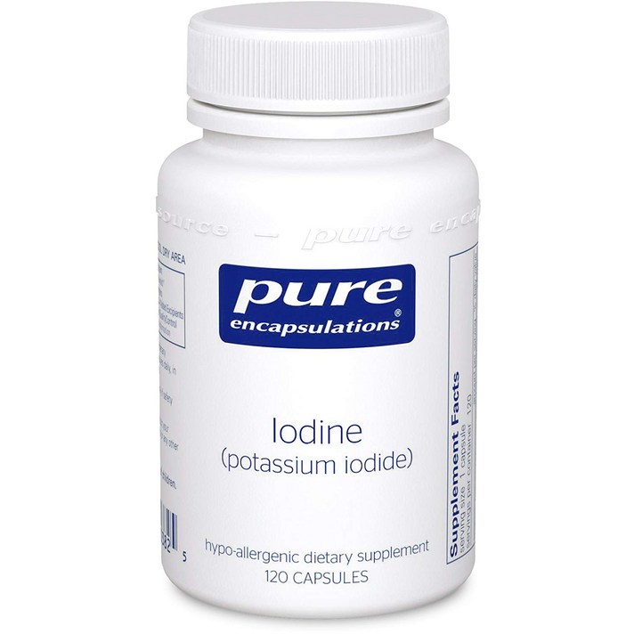 퓨어인캡슐레이션 아이오딘 (포타슘 아이오다이드) 캡슐 글루텐 프리, 120개입, 1개