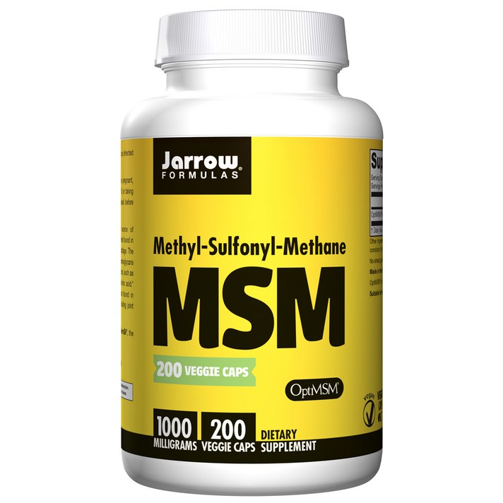 [쿠팡 직수입] Jarrow Formulas MSM 1000mg 베지캡슐, 200개입