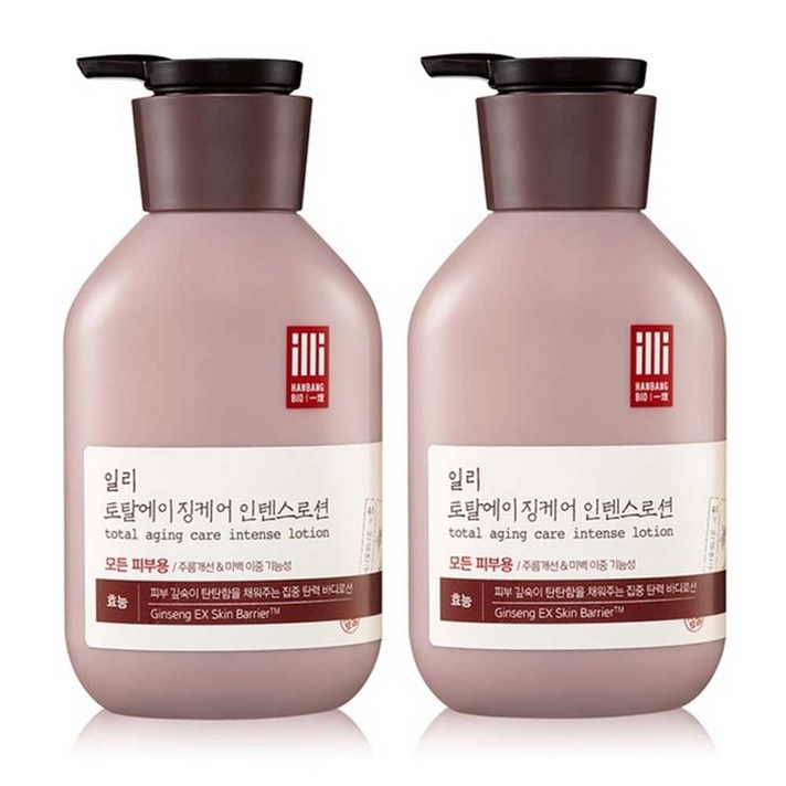 일리 토탈에이징케어 인텐스로션, 350ml, 2개