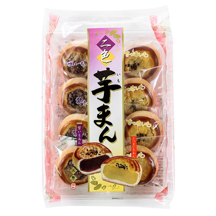 텐케이 두가지맛 만쥬, 220g, 1개