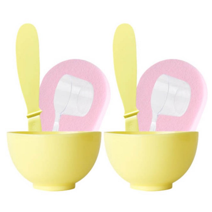 퀸즈 팩도구 4종 세트, 혼합 색상, 2세트