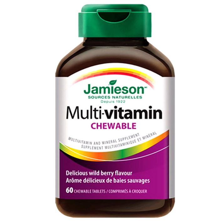 자미에슨 츄어블 멀티비타민 앤 미네랄, 60정, 1개