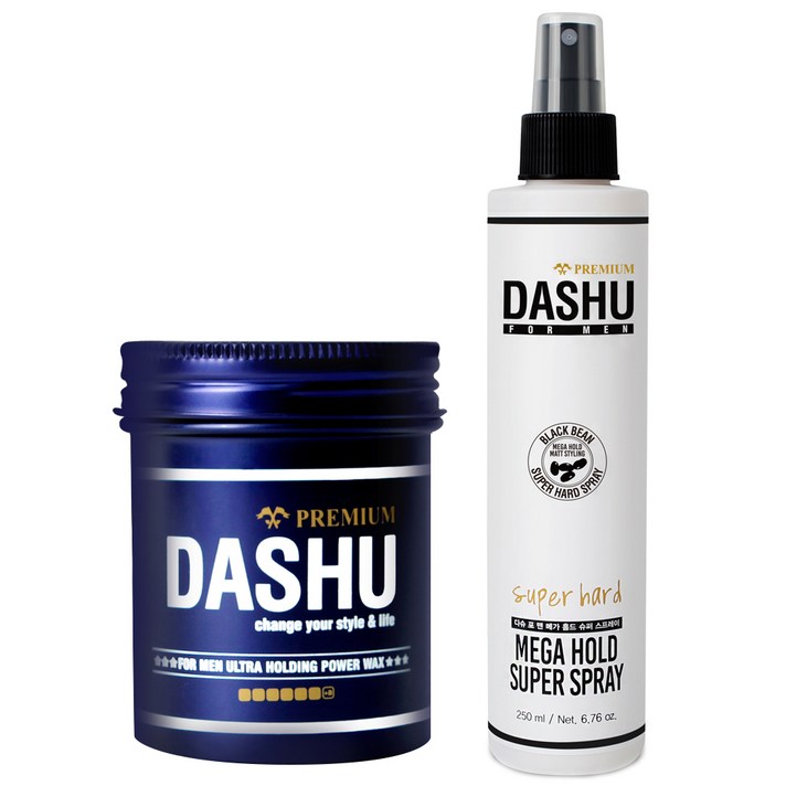 다슈 포맨 프리미엄 울트라 홀딩 파워 왁스 100ml + 다슈 포맨 프리미엄 메가 홀드 슈퍼 스프레이 250ml, 1세트