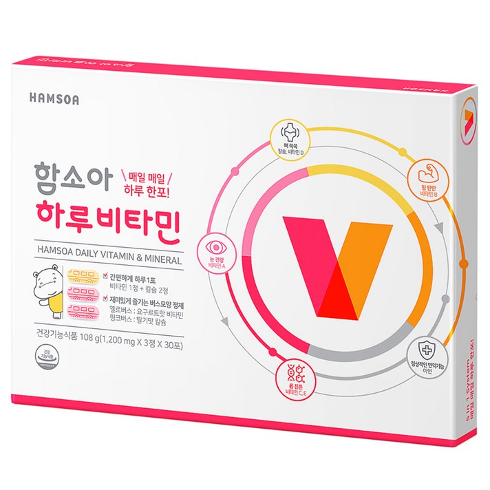 함소아 하루비타민 108g, 3정, 30개