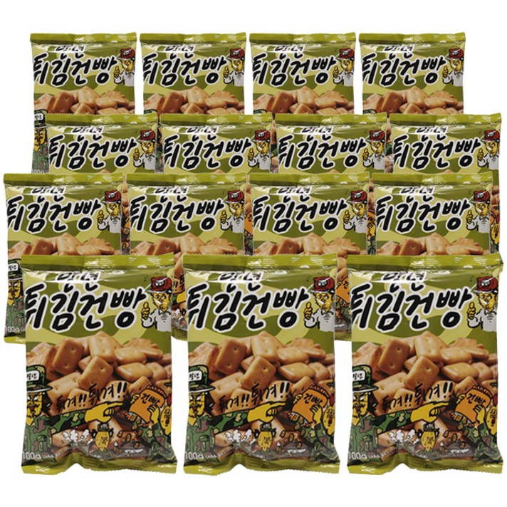 금풍제과 말년튀김건빵, 100g, 15개