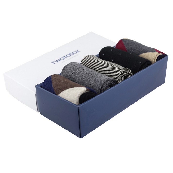 투투삭스 남성용 프리미엄 정장양말 5p 세트