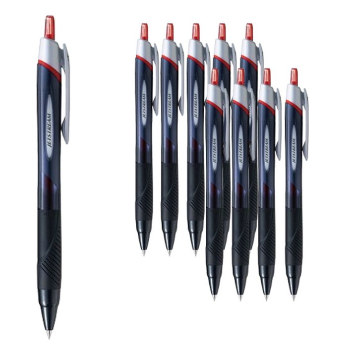 미쯔비시 제트스트림 유성볼펜 0.38, $WUC_제트스트림 0.38mm - 레드X10개, 상세설명 참조