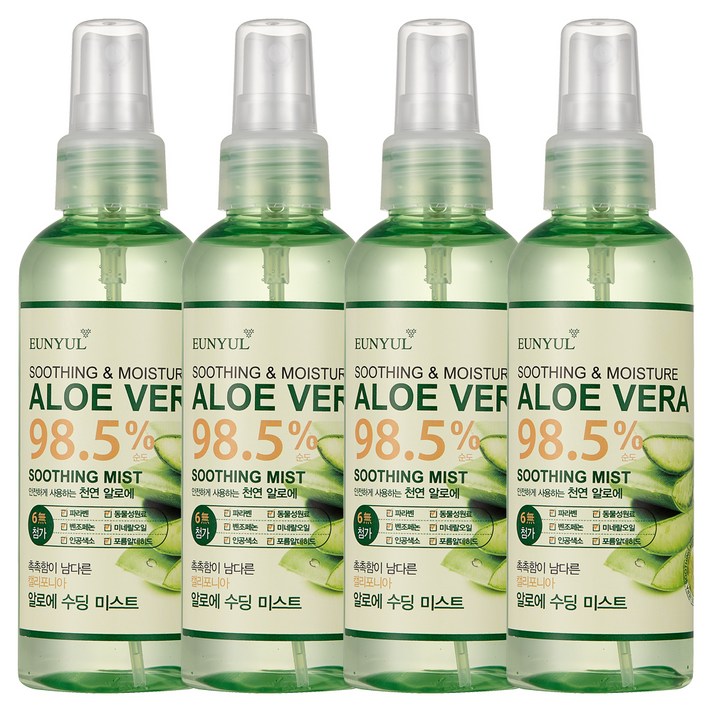 은율 알로에 베라 수딩 미스트, 150ml, 4개