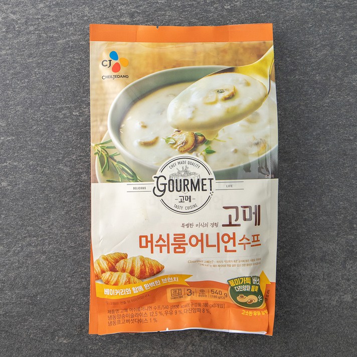 고메 머쉬룸 어니언 수프, 180g, 3개입