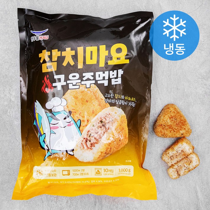 
                                                        한우물 참치마요 구운주먹밥 (냉동), 100g, 10개
                                                    