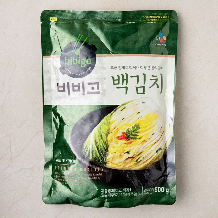 비비고 백김치, 500g, 1개