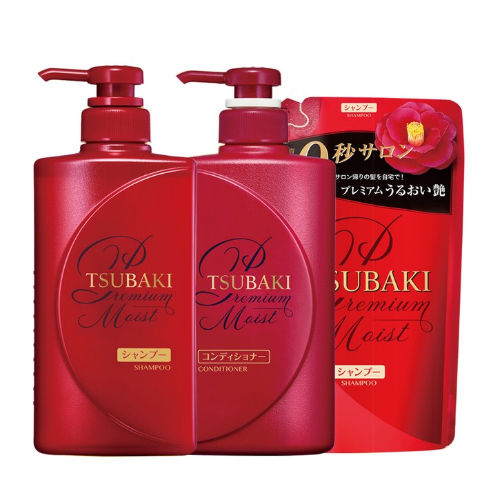 츠바키 프리미엄 모이스트 2종 헤어 세트, 1세트
