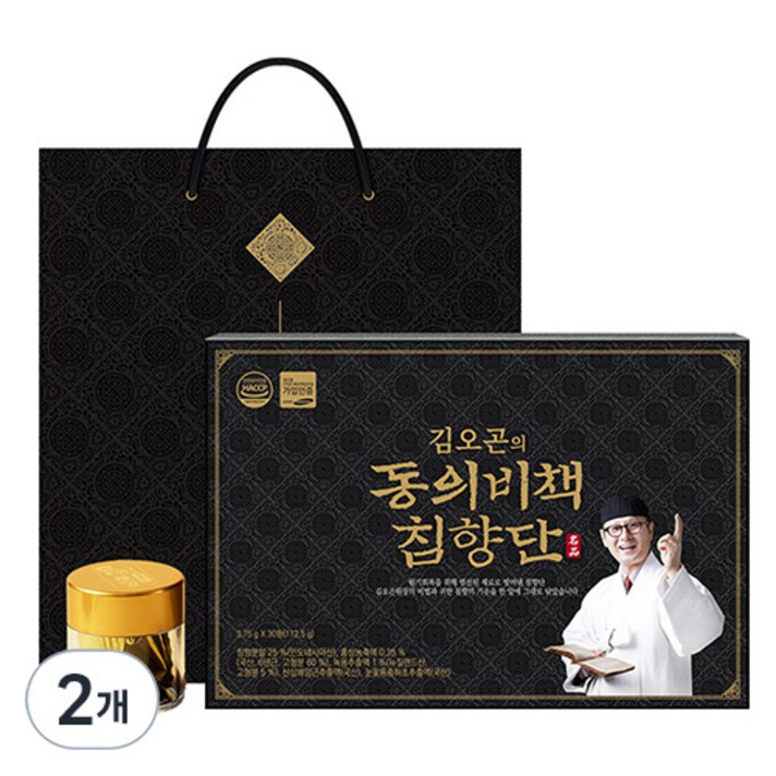  김오곤의 동의비책 침향단 30p + 쇼핑백, 112.5g, 2개 