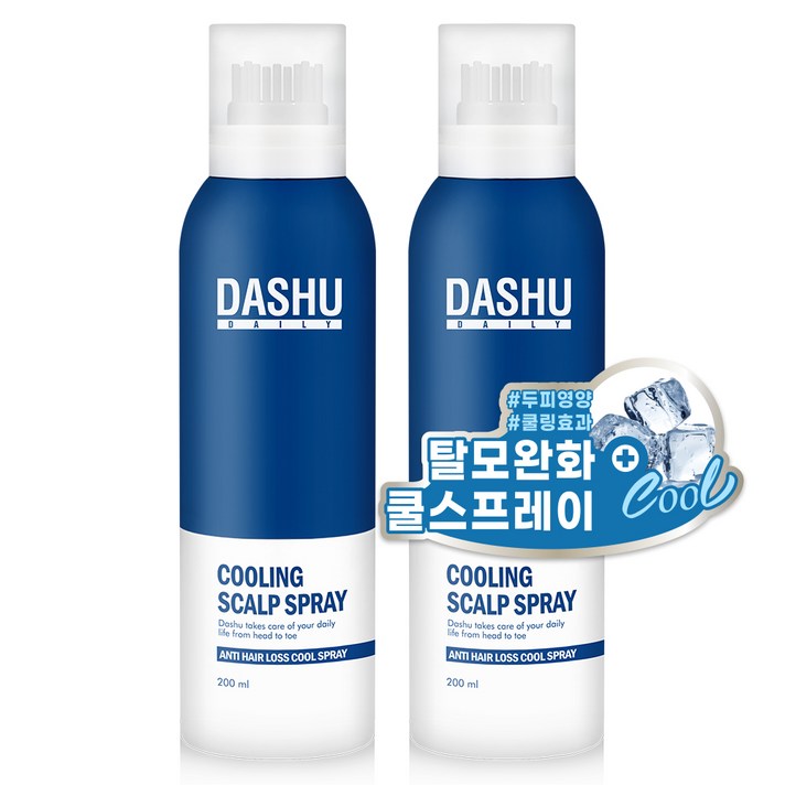 다슈 데일리 쿨링 스칼프 스프레이, 2개, 200ml