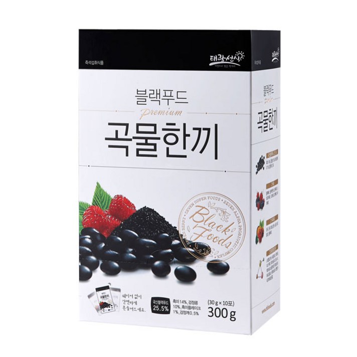 블랙푸드 곡물한끼 선식, 30g, 10개입