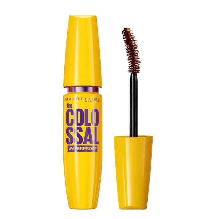 메이블린 뉴욕 콜로썰 워터프루프 마스카라 9.2ml, 리얼 브라운, 1개