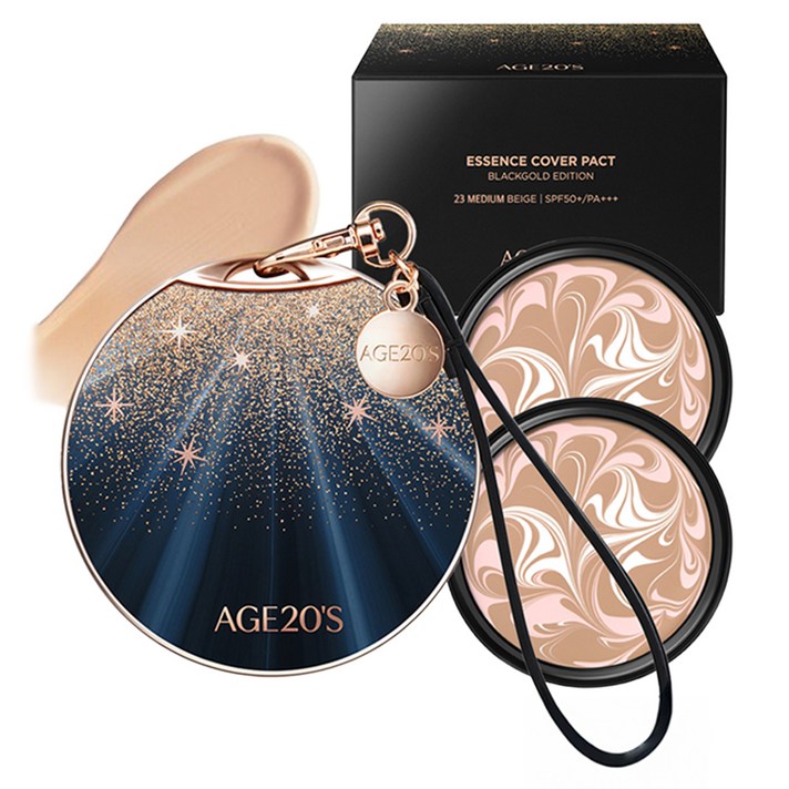 에이지투웨니스 블랙골드 에디션 팩트 케이스  리필 14g 2p