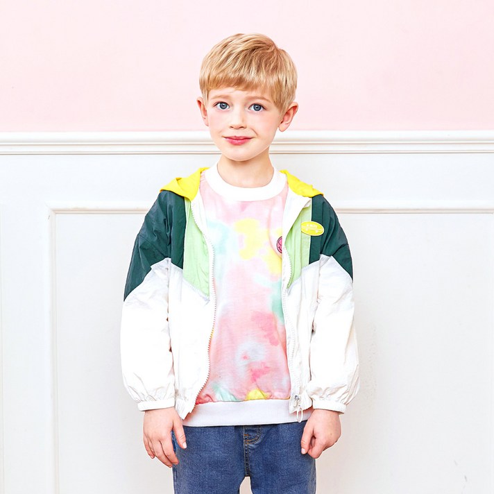 마리앤모리 아동용 트렌디 바람막이 후드 점퍼