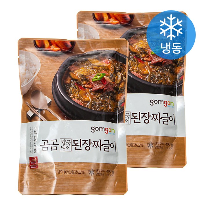 곰곰 향긋 냉이 된장짜글이 (냉동), 400g, 2팩