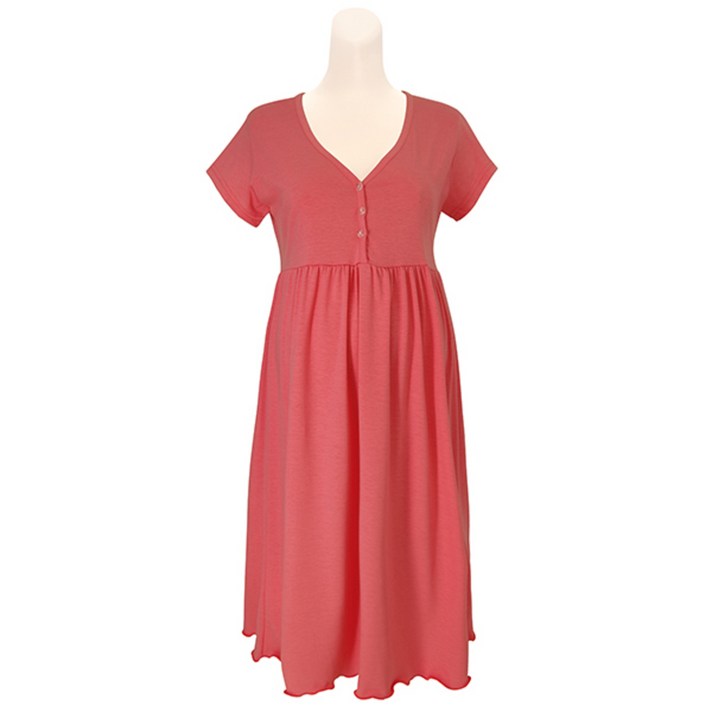 모띠마마 하늘하늘 면 반팔나시 원피스