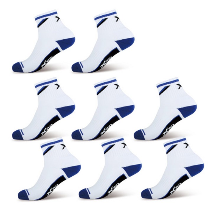 엑스피디 남성용 빅터 스포츠양말 8p, 남청