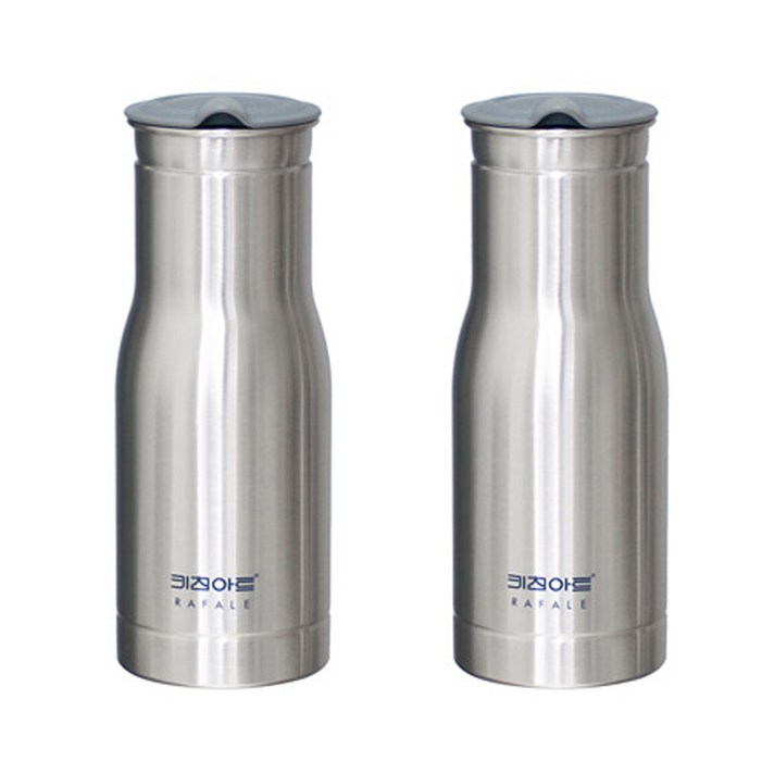 키친아트 라팔 모던 그레이 물병, 2개, 1000ml