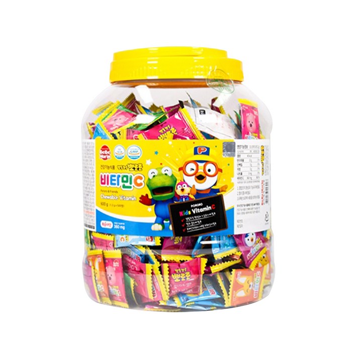 뽀로로 비타민 C 복숭아맛, 1.2g, 500개