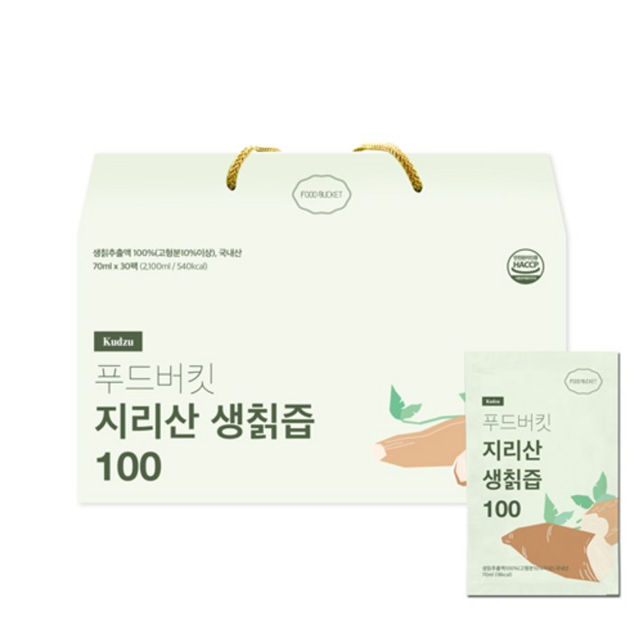 푸드버킷 지리산 생칡즙 100, 70ml, 30팩
