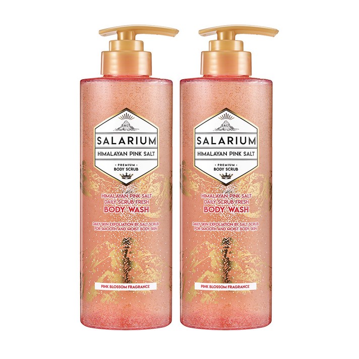 살라리움 히말라야 핑크솔트 스크럽 바디워시, 500ml, 2개