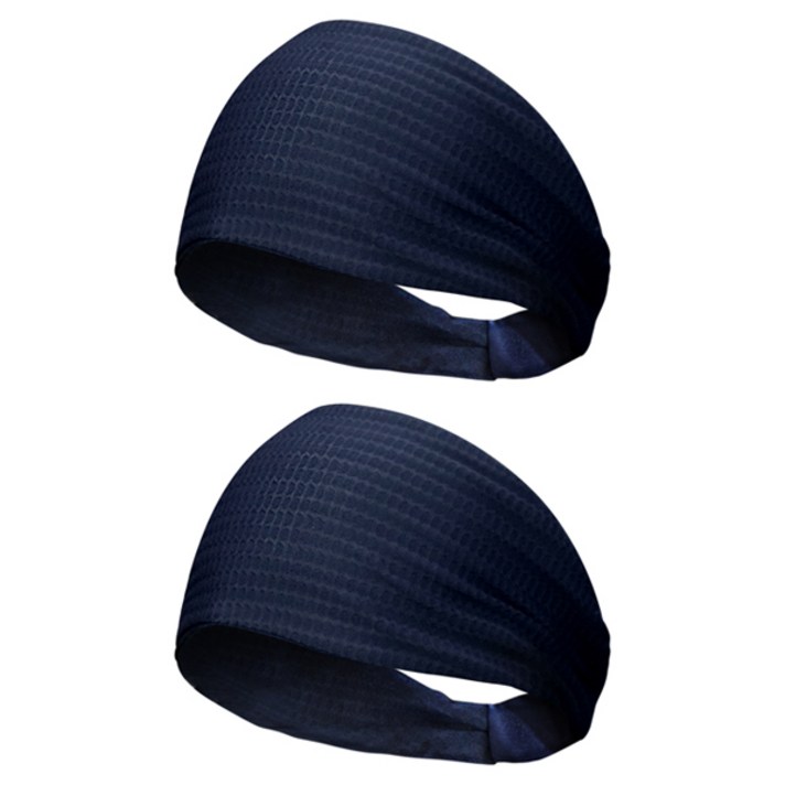 원아더 냉감 스포츠 풀콜드 헤드밴드 2p, 네이비