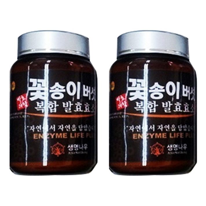 생명나무 꽃송이버섯 복합 발효효소 건강분말, 250g, 2개