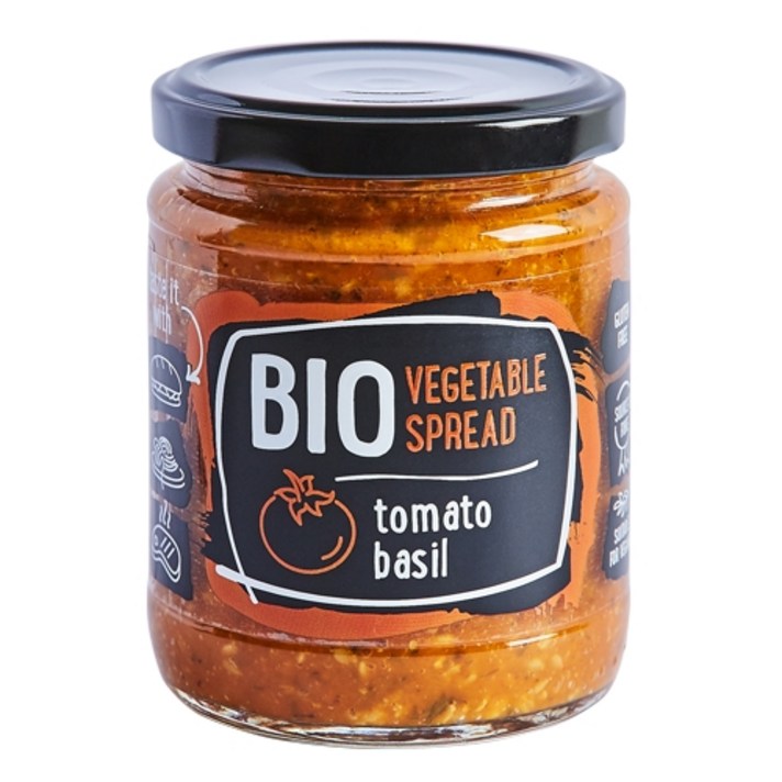 루돌프 유기농 야채 스프레드 잼 토마토 바질, 235g, 1개