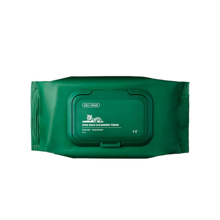 브이티코스메틱 시카 마일드 클렌징 티슈, 50매, 1팩