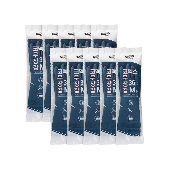 코멕스 코무장갑 M, 네이비, 10세트